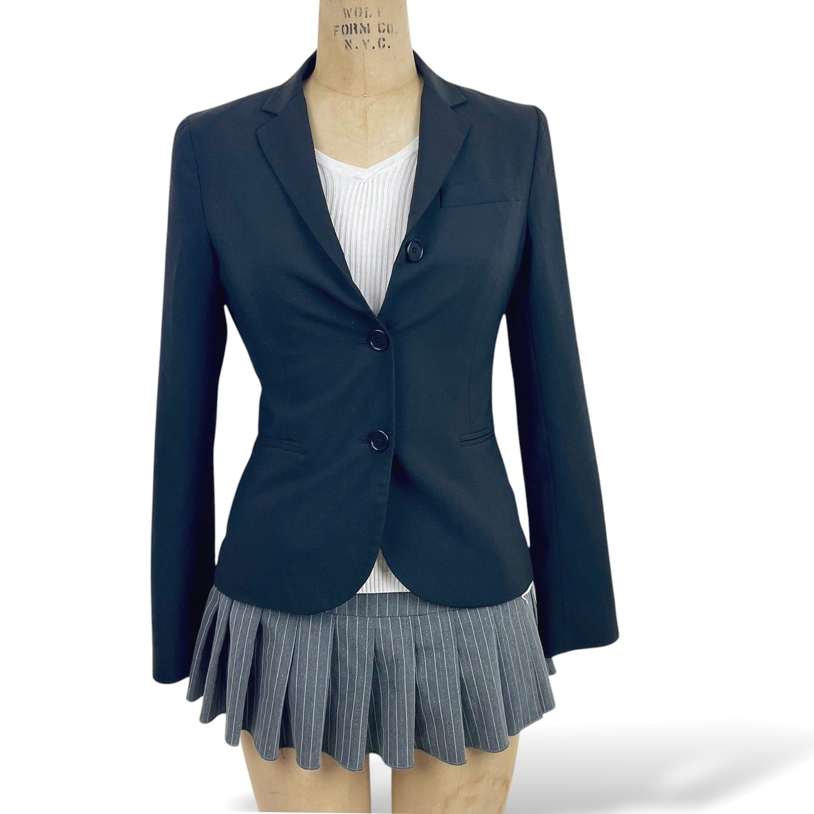 Theory Womens S Blazer Three Button Slim Fit Tailored Classic Office Fashion